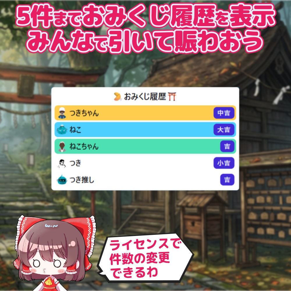 おみくじBOT 巫女さんのおみくじ OmikujiBot MaidenOmikuji