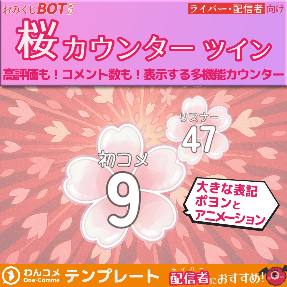 おみくじBOT 桜カウンターツイン OmikujiBot SakuraCounter