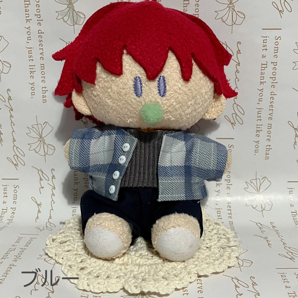 チェックフェイクカーディガン⭐︎よりぬいミニ用⭐︎