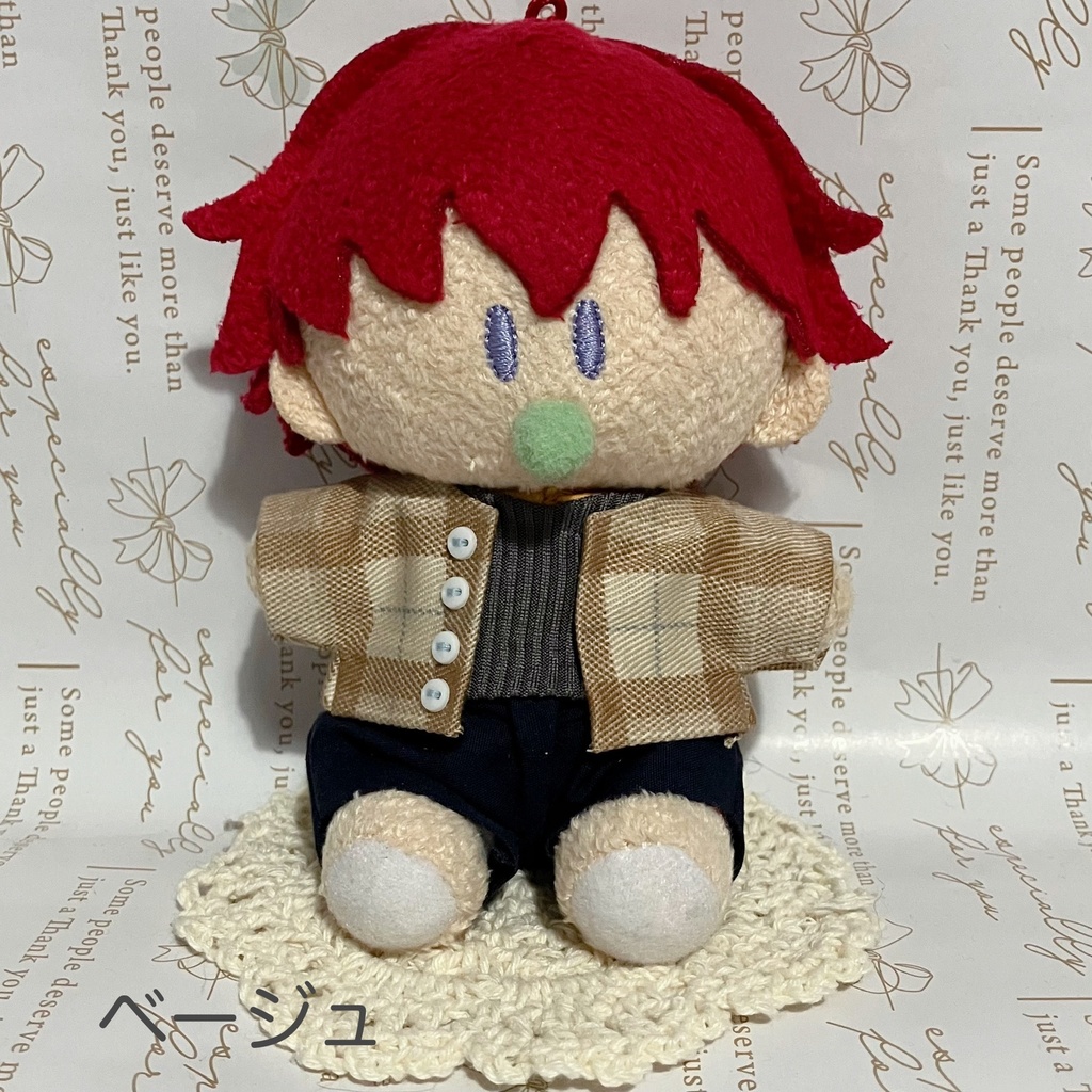 チェックフェイクカーディガン⭐︎よりぬいミニ用⭐︎