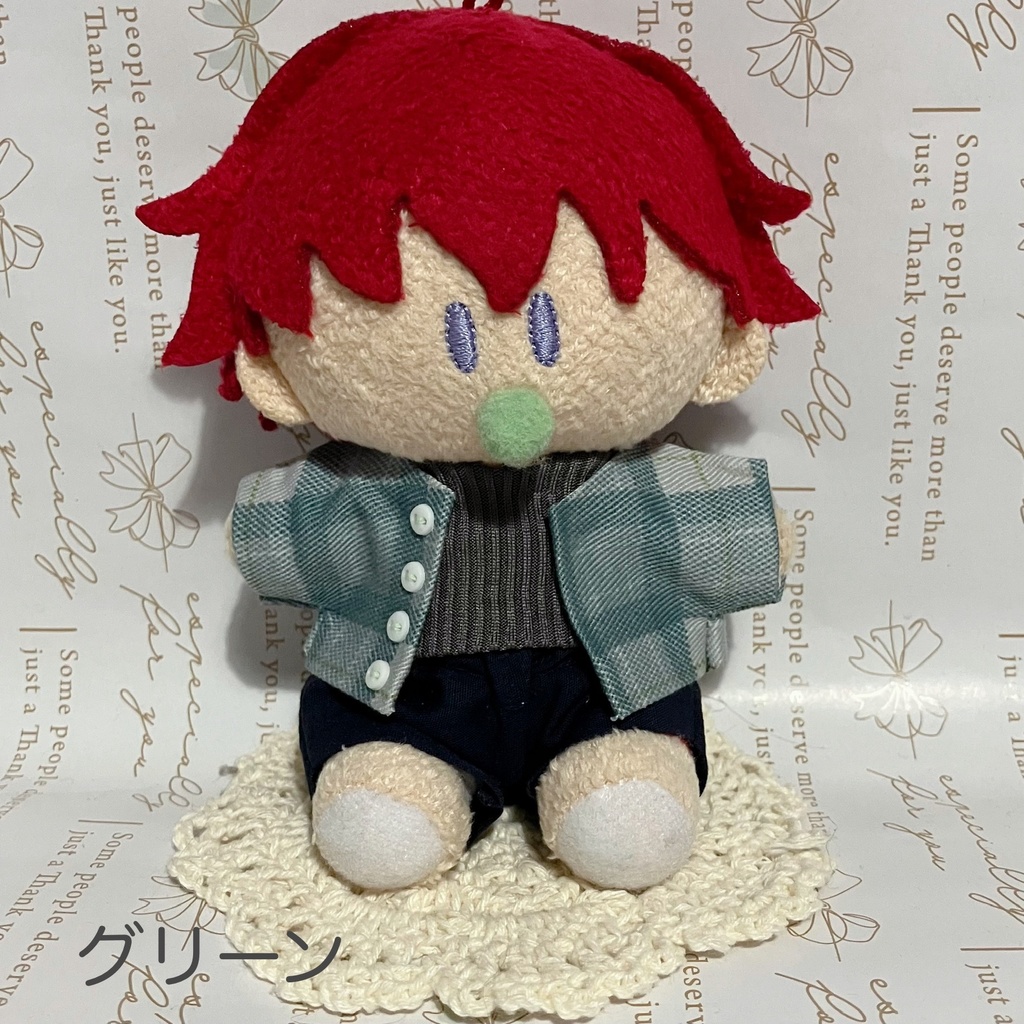 チェックフェイクカーディガン⭐︎よりぬいミニ用⭐︎