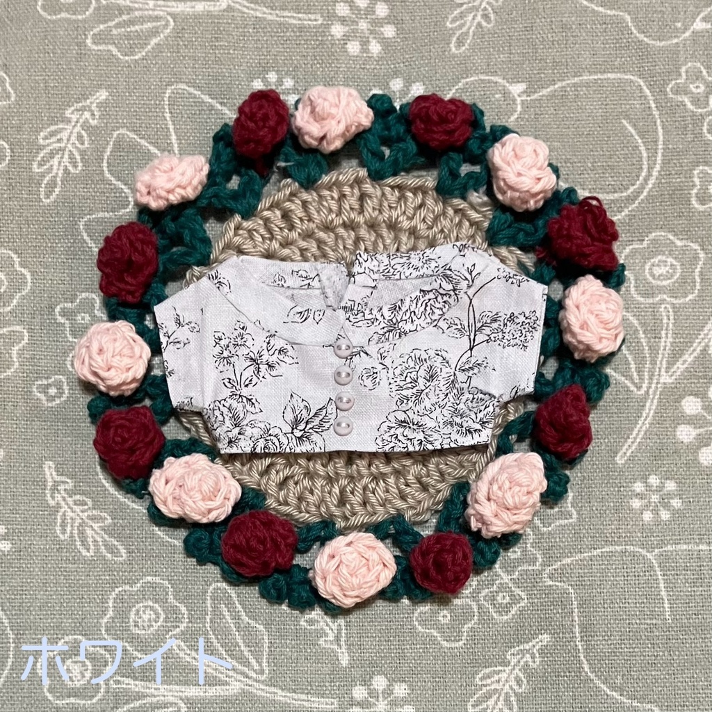 New☆レトロローズシャツ☆よりぬいミニサイズ