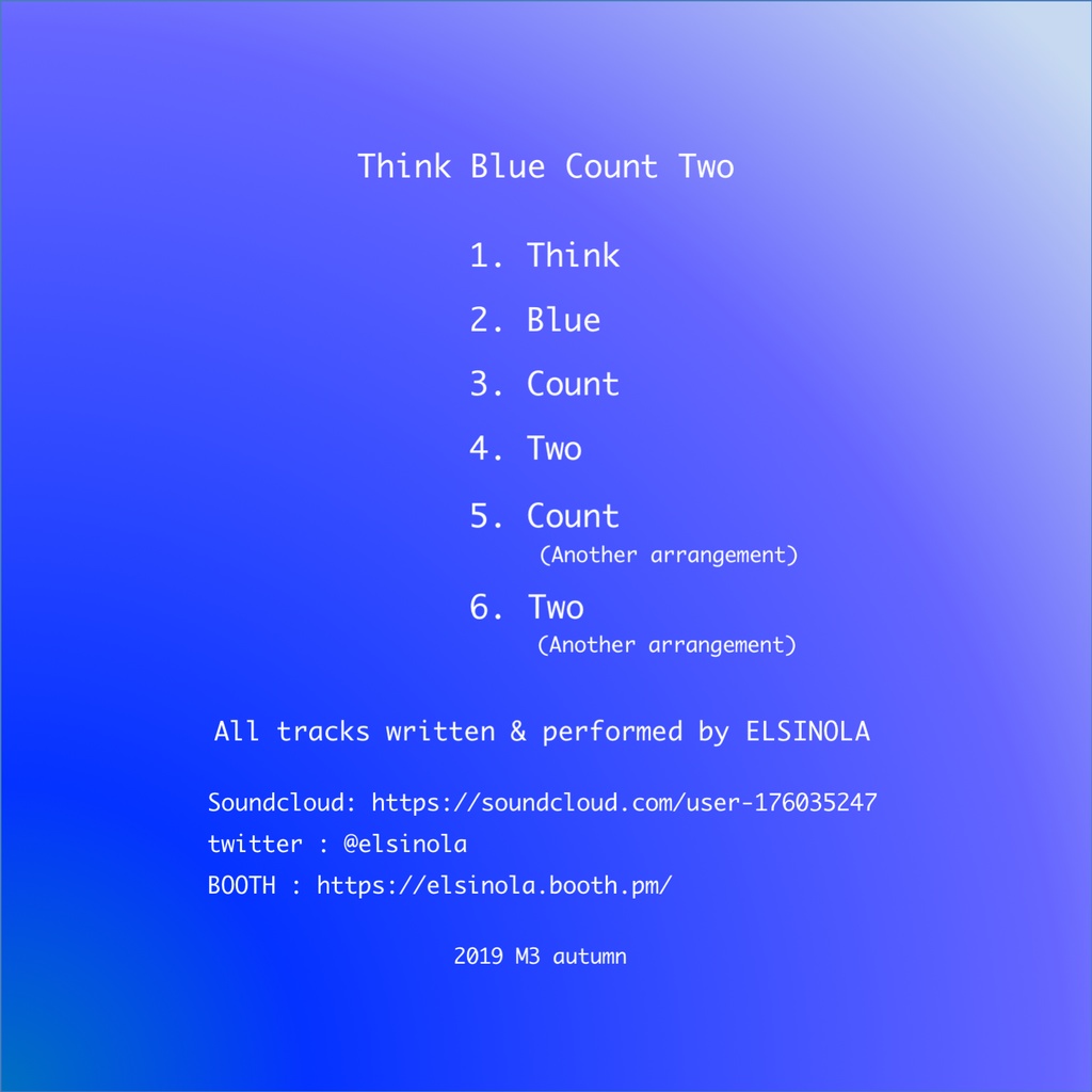 Think Blue Count Two Remaster - elsinola - BOOTH