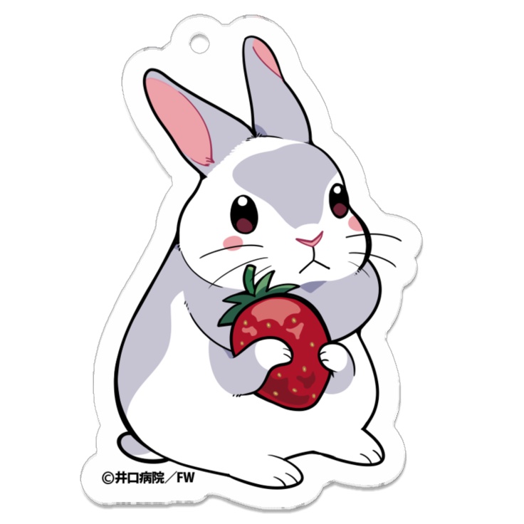 【受注生産】うさぎは正義 アクリルキーホルダー(ボス / ぽぽたむさま )【3/31まで】