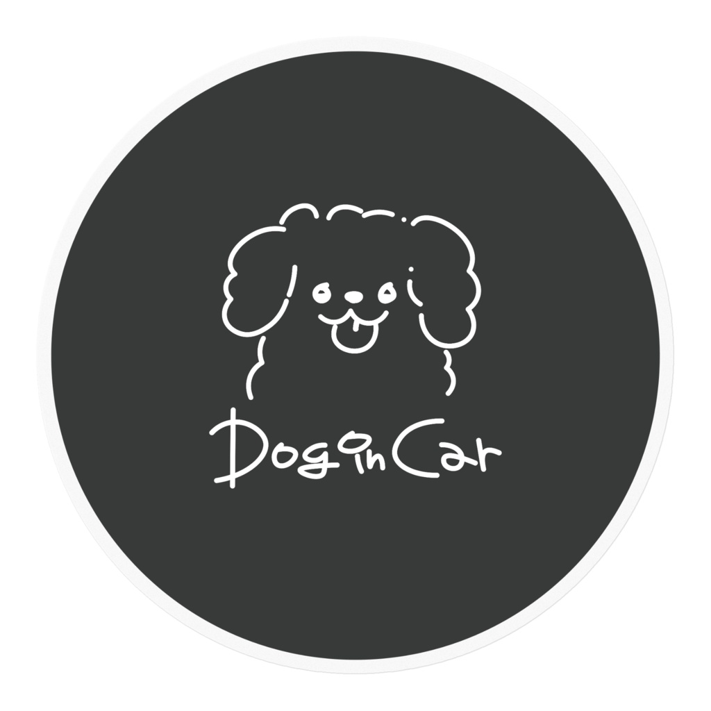 Dog In Carステッカートイプー