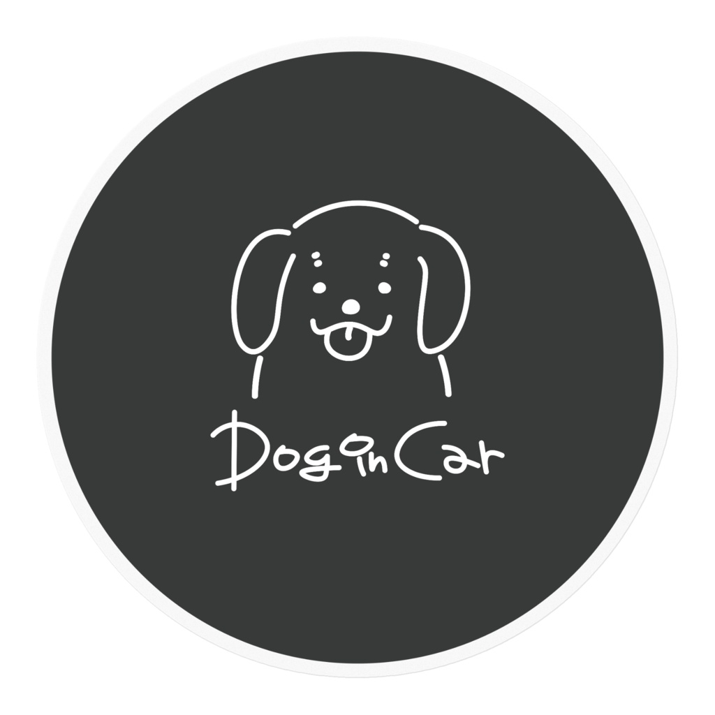 Dog In Carステッカーレトリバー