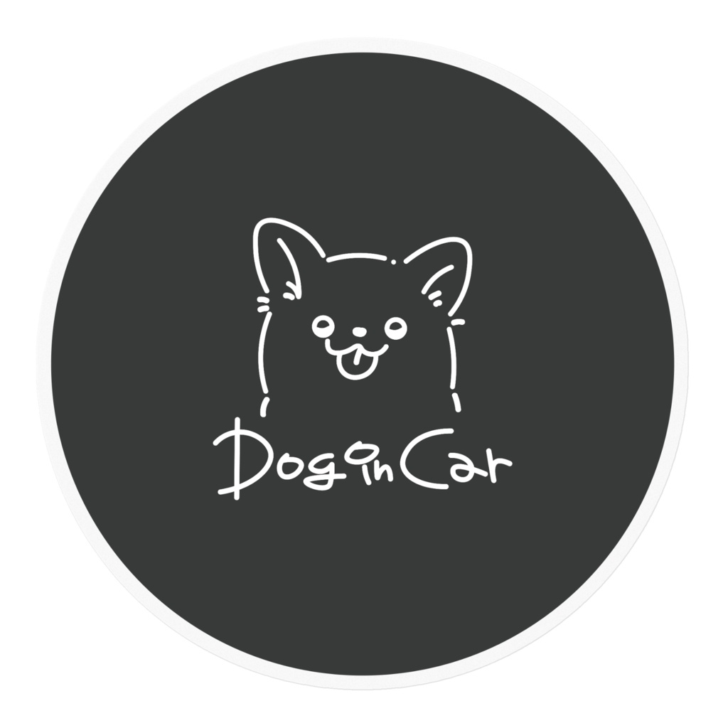 Dog In Carステッカーチワワ