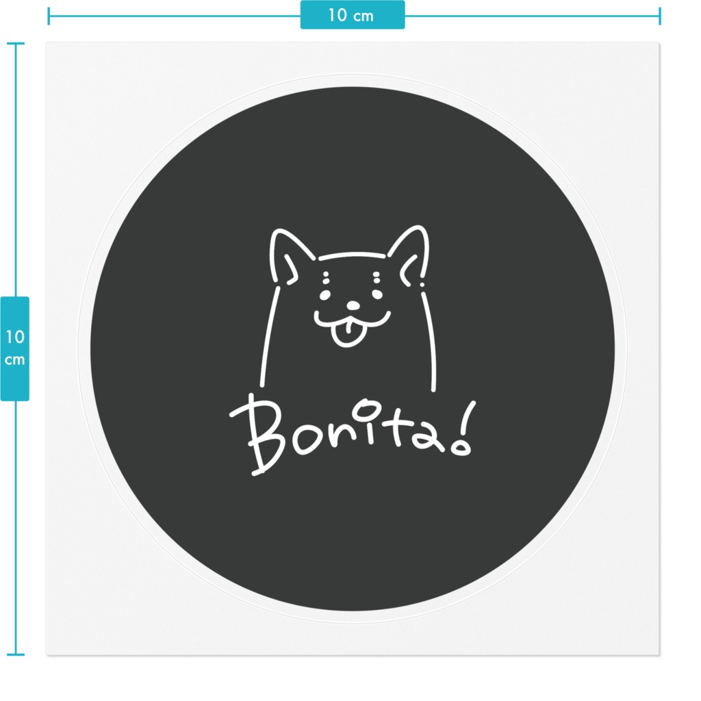 Bonita!ステッカー柴