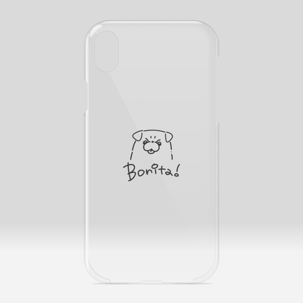 iPhoneXRケースパグ