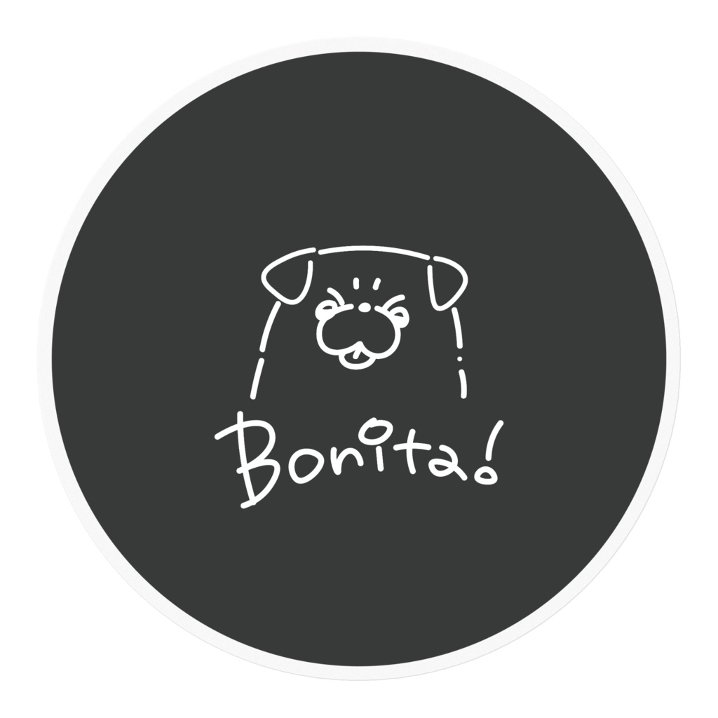 Bonita!ステッカーパグ