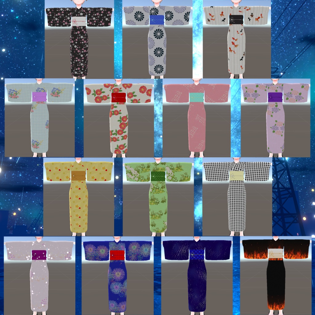 Mishe用 ~カラフル浴衣~