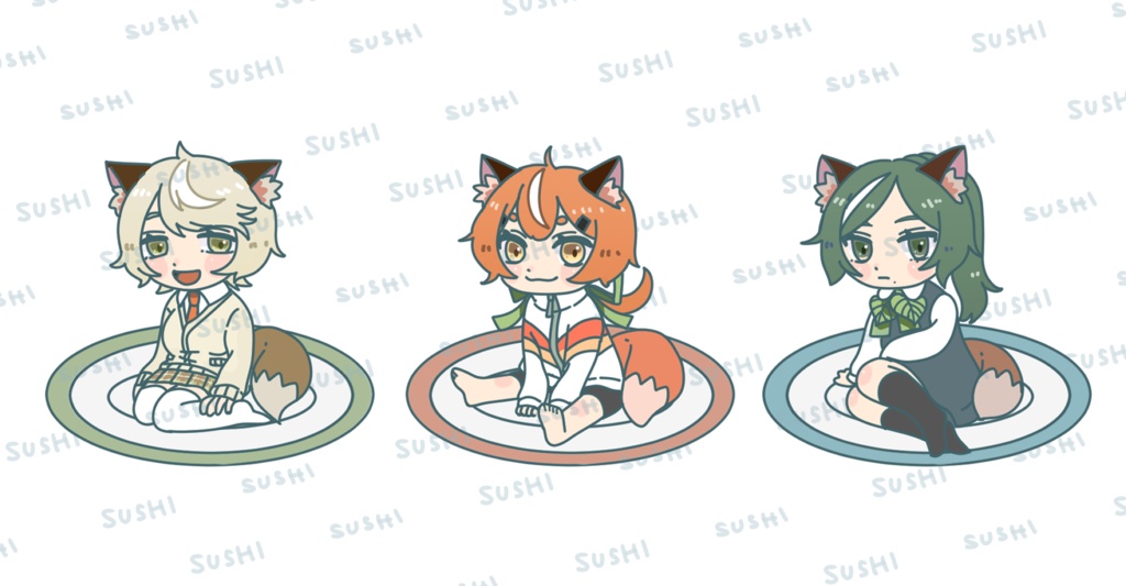 すしくいねアクリルキーホルダー