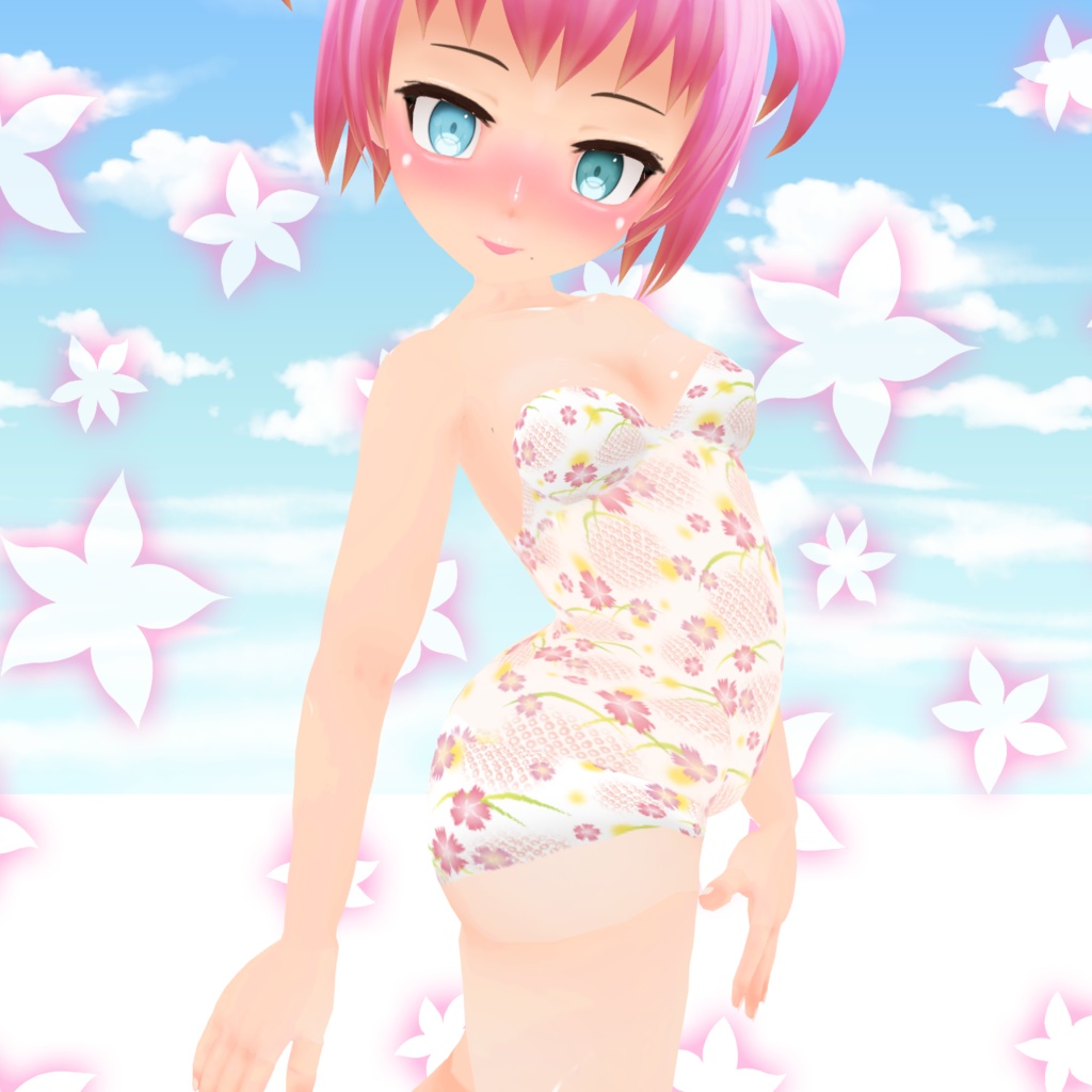 VRoid用水着（肌テクスチャに適用）