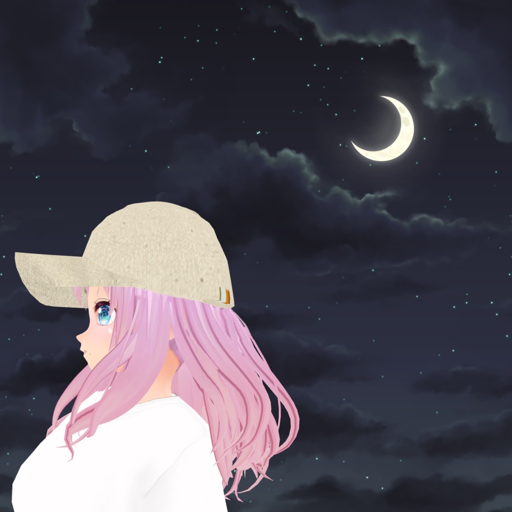 VRoid用春夏キャップ（帽子テクスチャに適用）アイリッシュ天然布素材