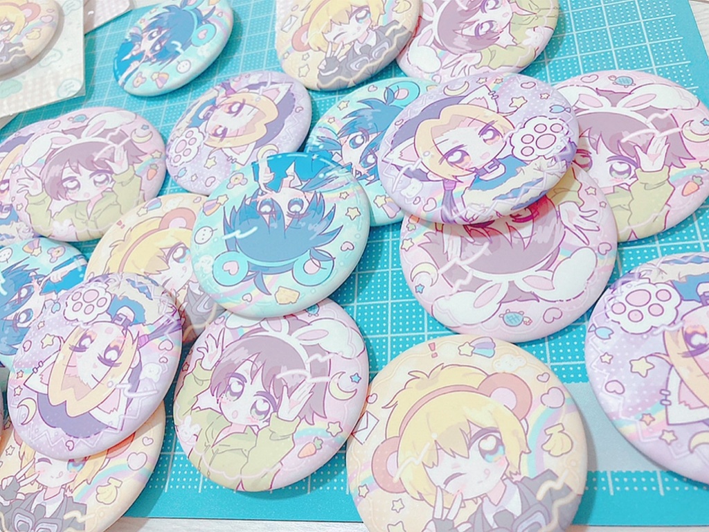 hymn☆アニマルモチーフ缶バッジ