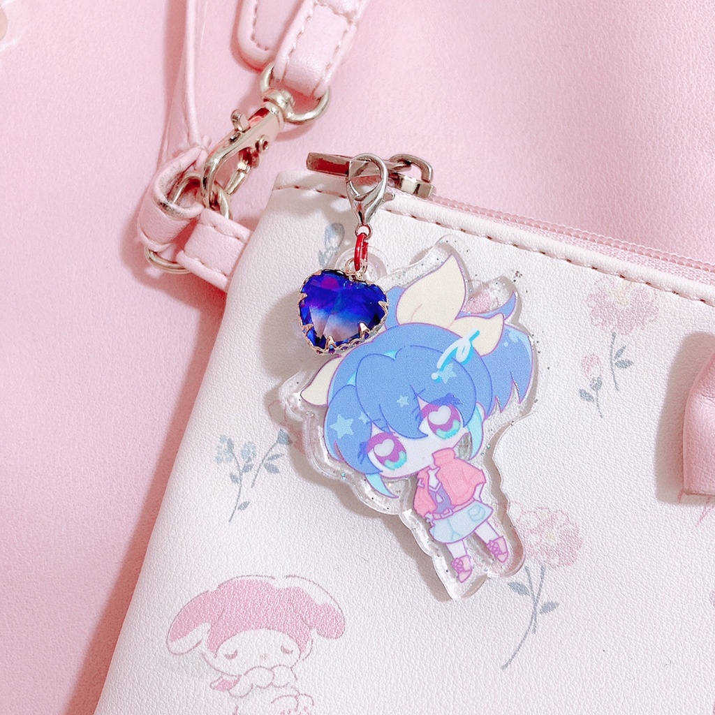 ゆるせり🌸🕊️🍃🌙アクリルバッグチャーム🎀