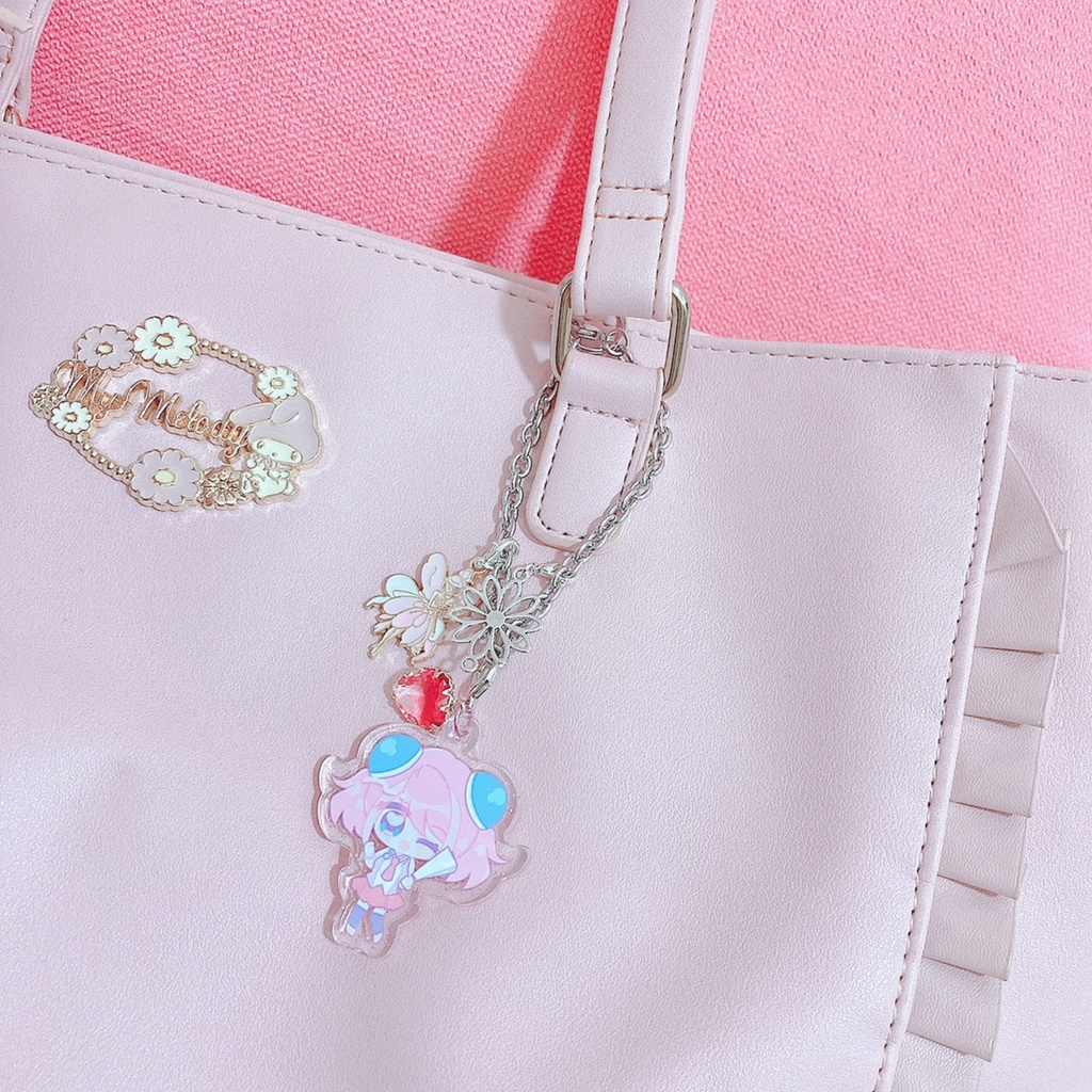 ゆるせり🌸🕊️🍃🌙アクリルバッグチャーム🎀