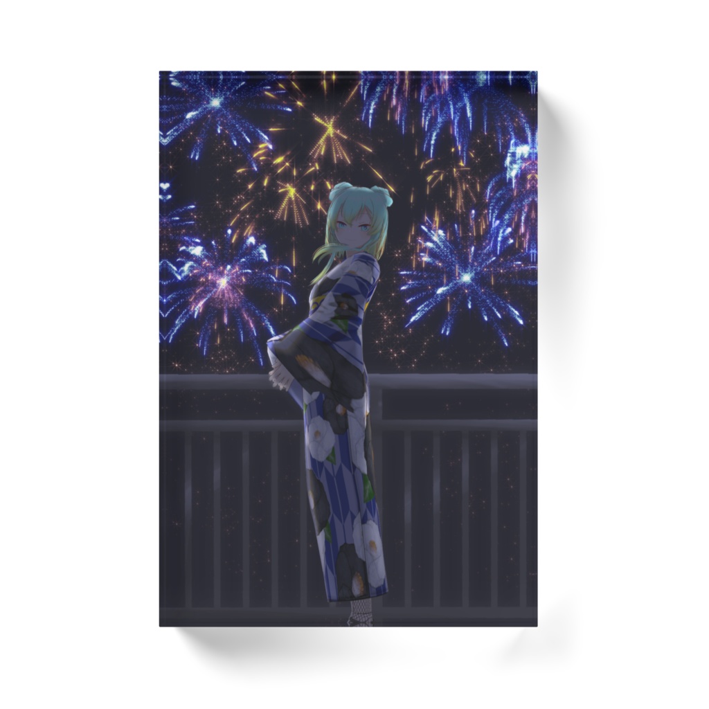 花火アクリルブロック