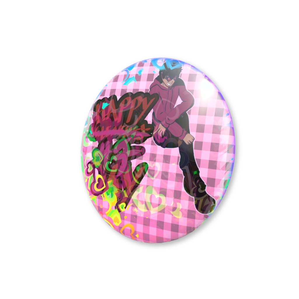 【HAPPY V̶A̶L̶E̶N̶T̶I̶N̶E̶'̶S̶ サチ DAY】ホロ缶バッジ