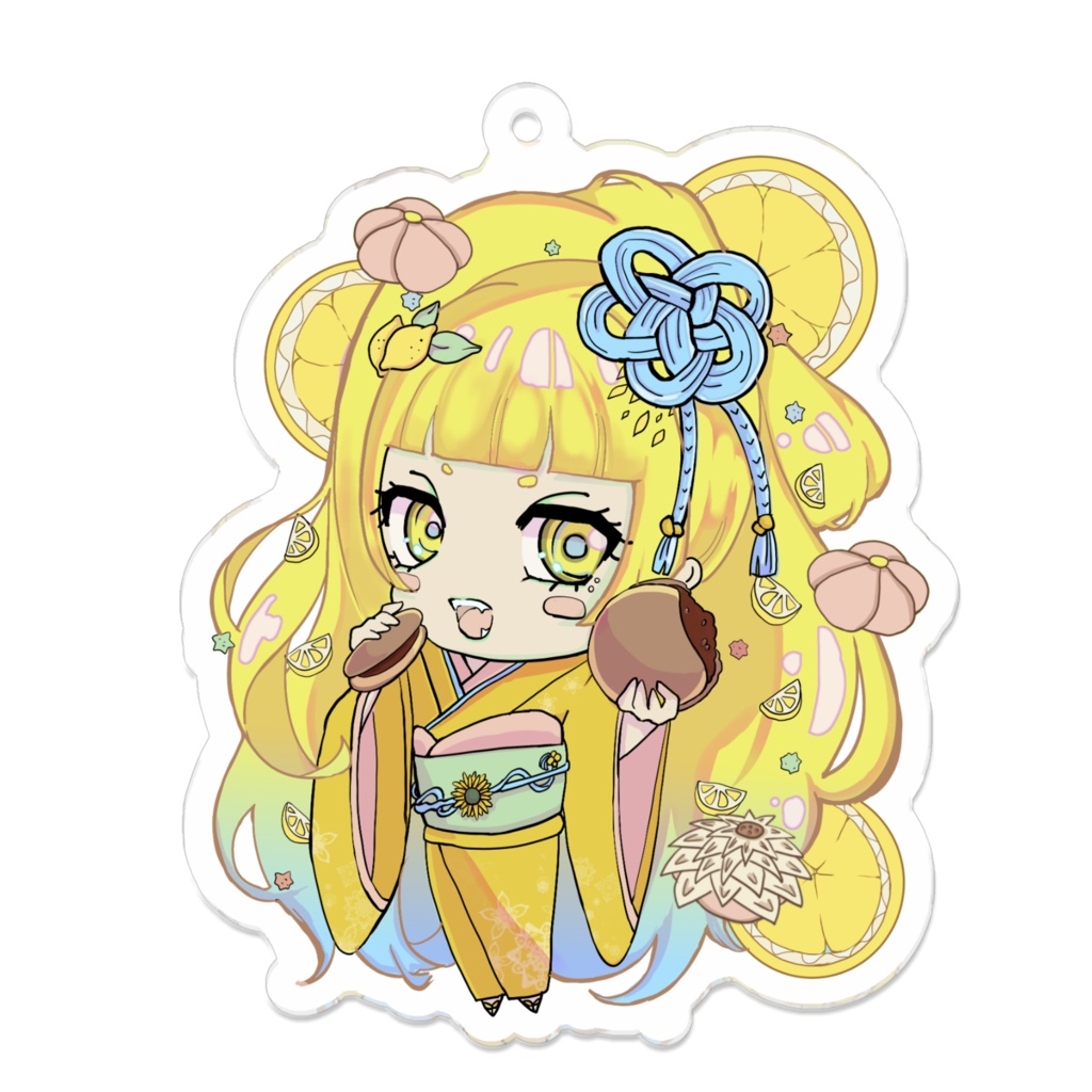 黄　和菓子シリーズアクキー