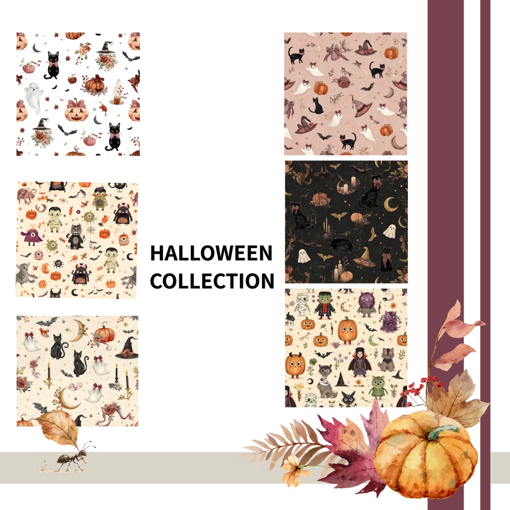 Halloween Collection|大人かわいいハロウィン・秋 デジタルペーパー 15枚セット