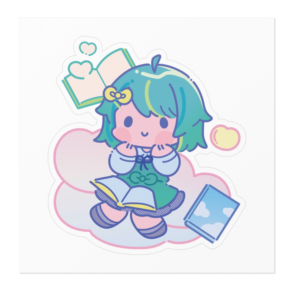 【湯町りこ】ステッカー【4周年】