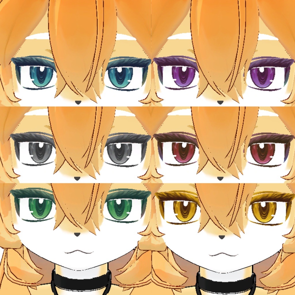 【LilaPyrite用Eyetexture】ちょっぴりぐるぐるEyeTextuer【6Color】