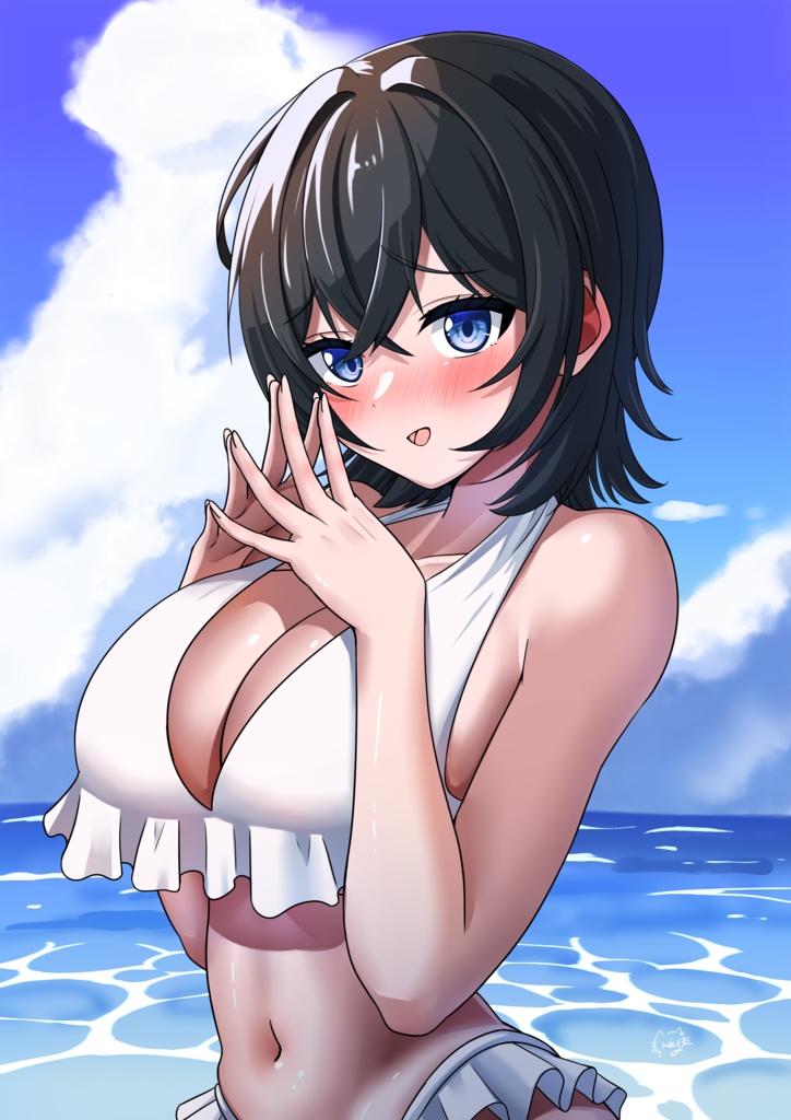 Summer Girls マットキャンパス