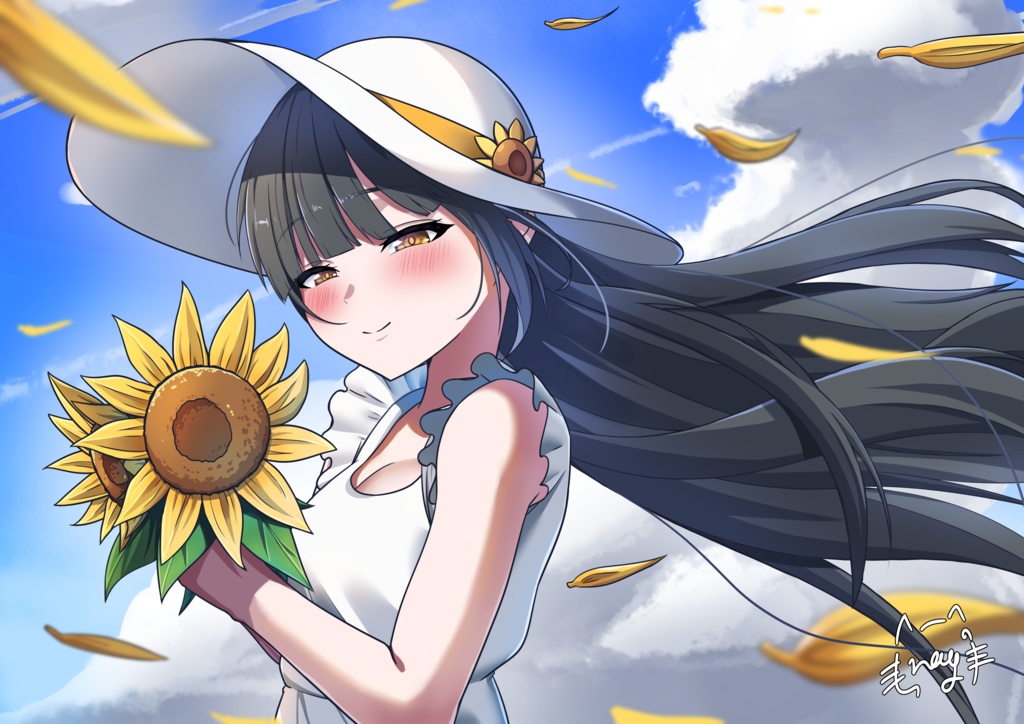 Summer Girls マットキャンパス