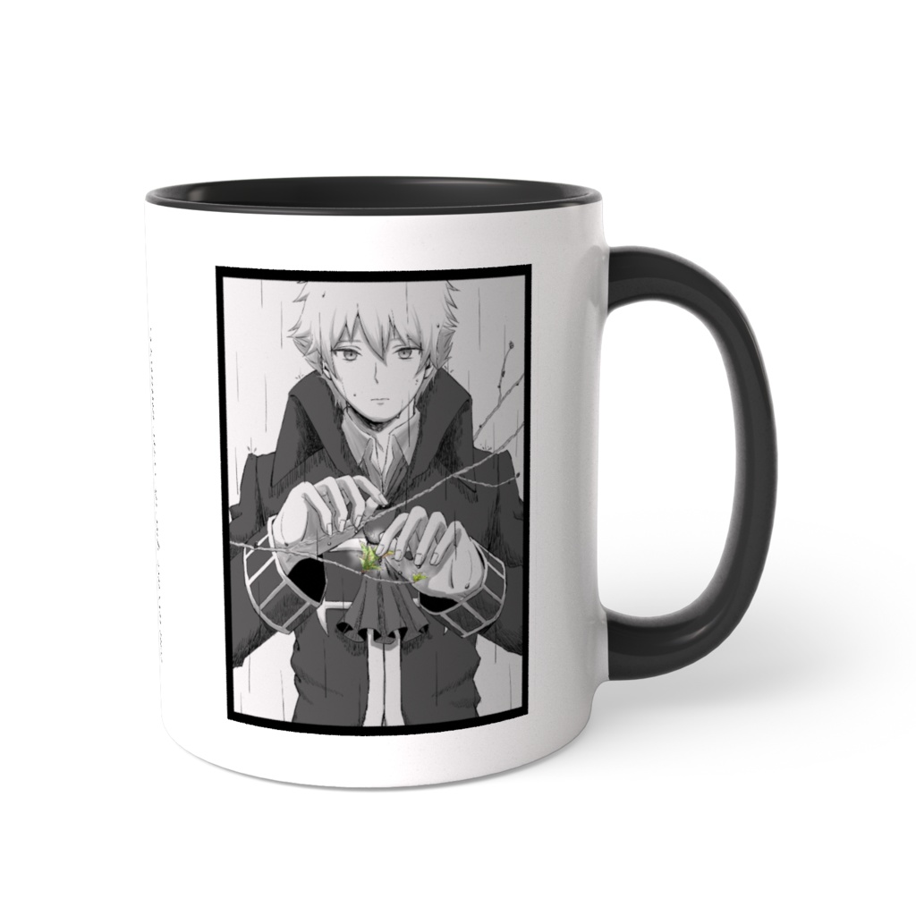 『いとしき若葉へ』脱稿記念‼ モノクロサンソンマグカップ