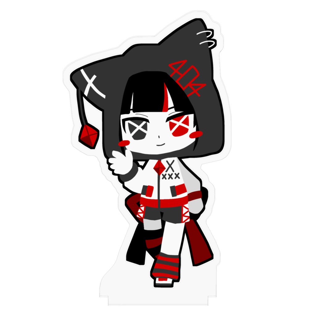 白黒無名ちびアクスタ(ノーマル)