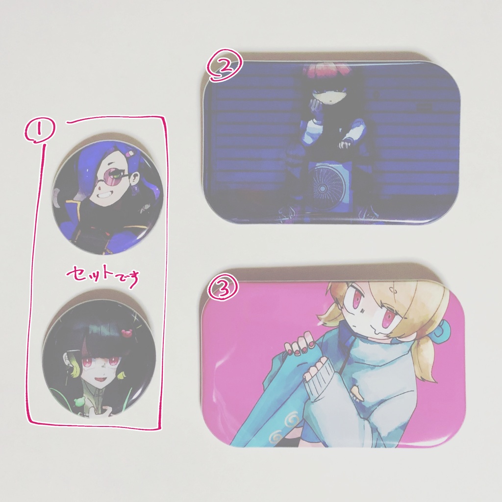 ハサキトオルの曲バッヂ