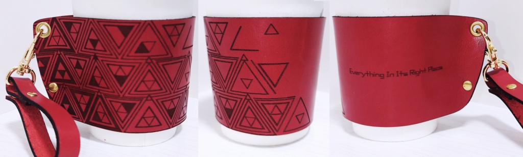 本革コーヒーカップスリーブ