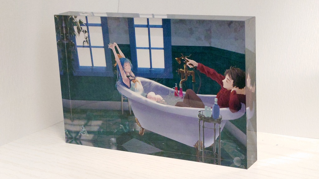 アクリルブロック「かさなっていくだろう、かわいい日々たちよ」