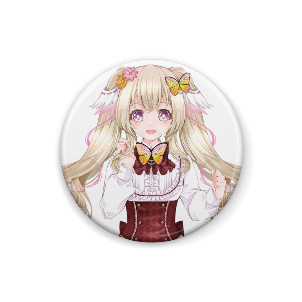 ツインテ 缶バッジ