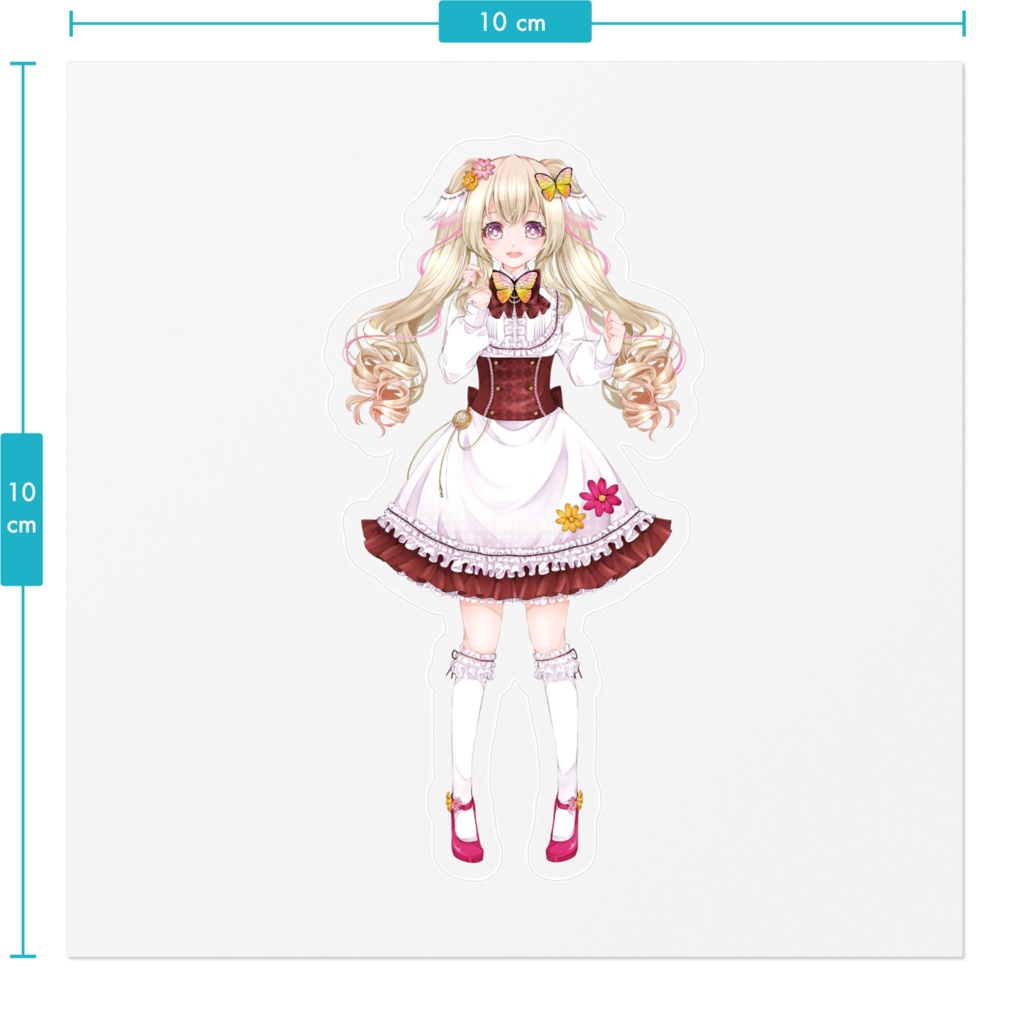 ツインテ ステッカー