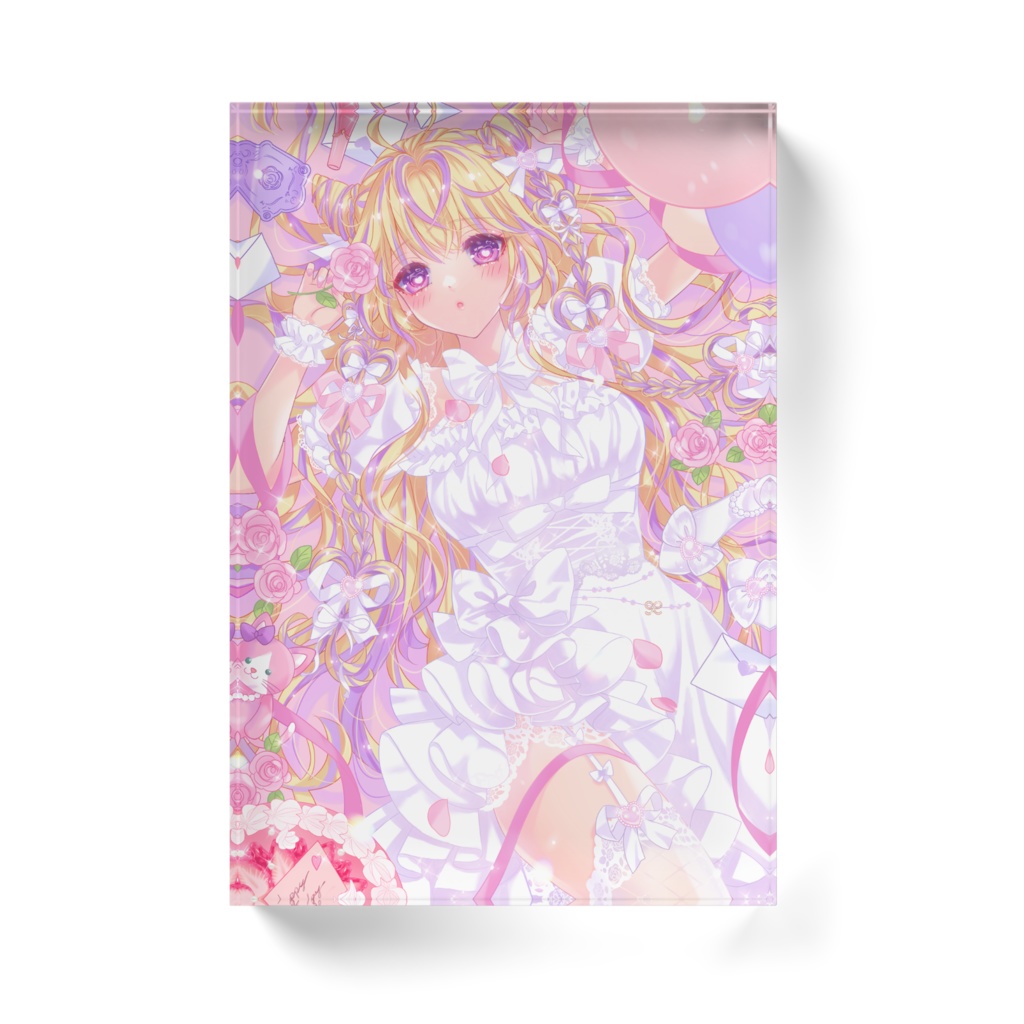 誕生日アクリルブロック