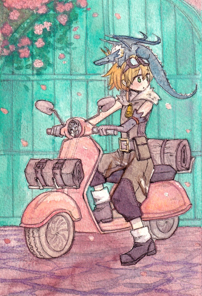 水彩原画 ポストカードサイズ