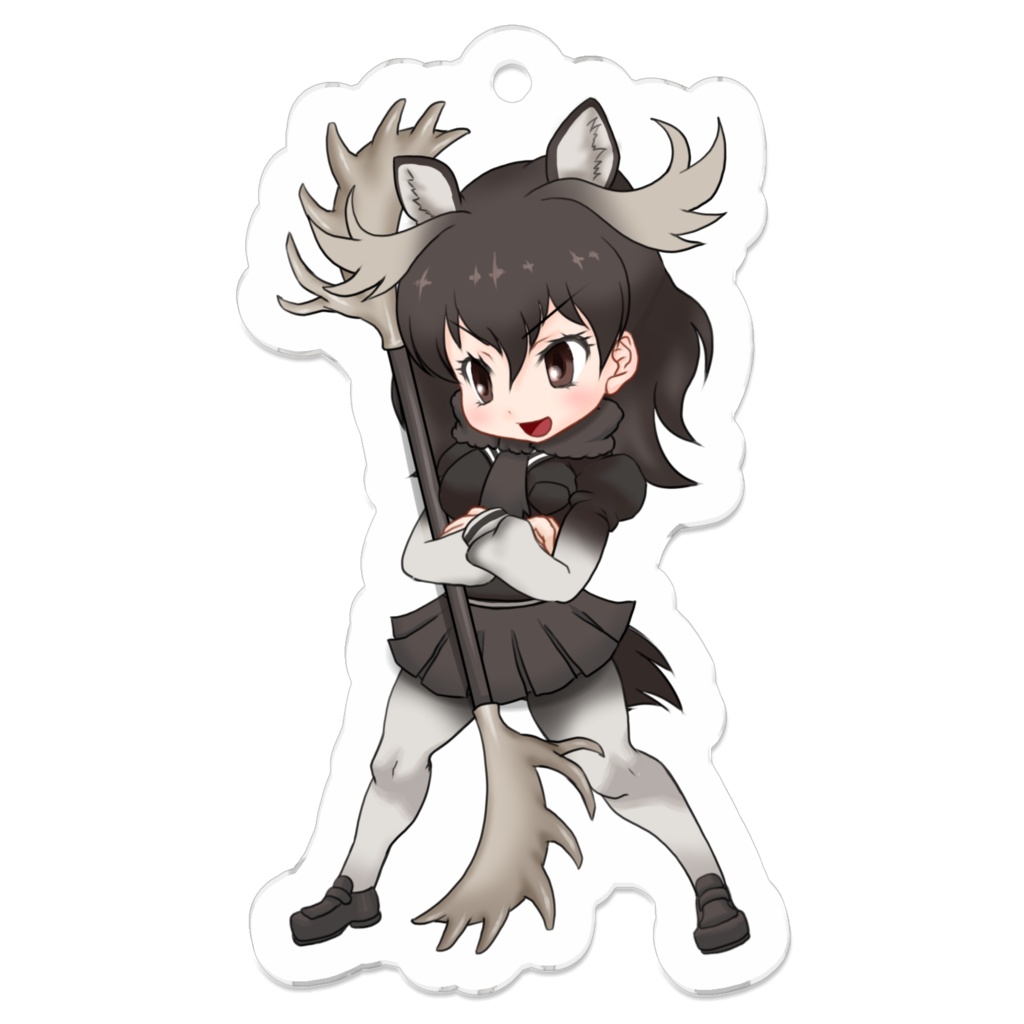 けもフレふぁいと！おかわり「ヘラジカ」アクリルキーホルダー