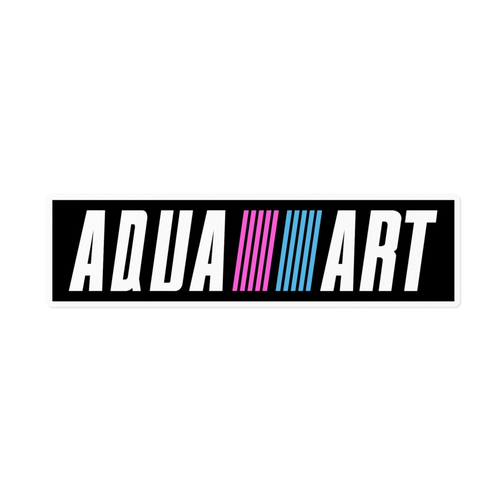 【非公式】湊あくあ AQUARTステッカー(白地)