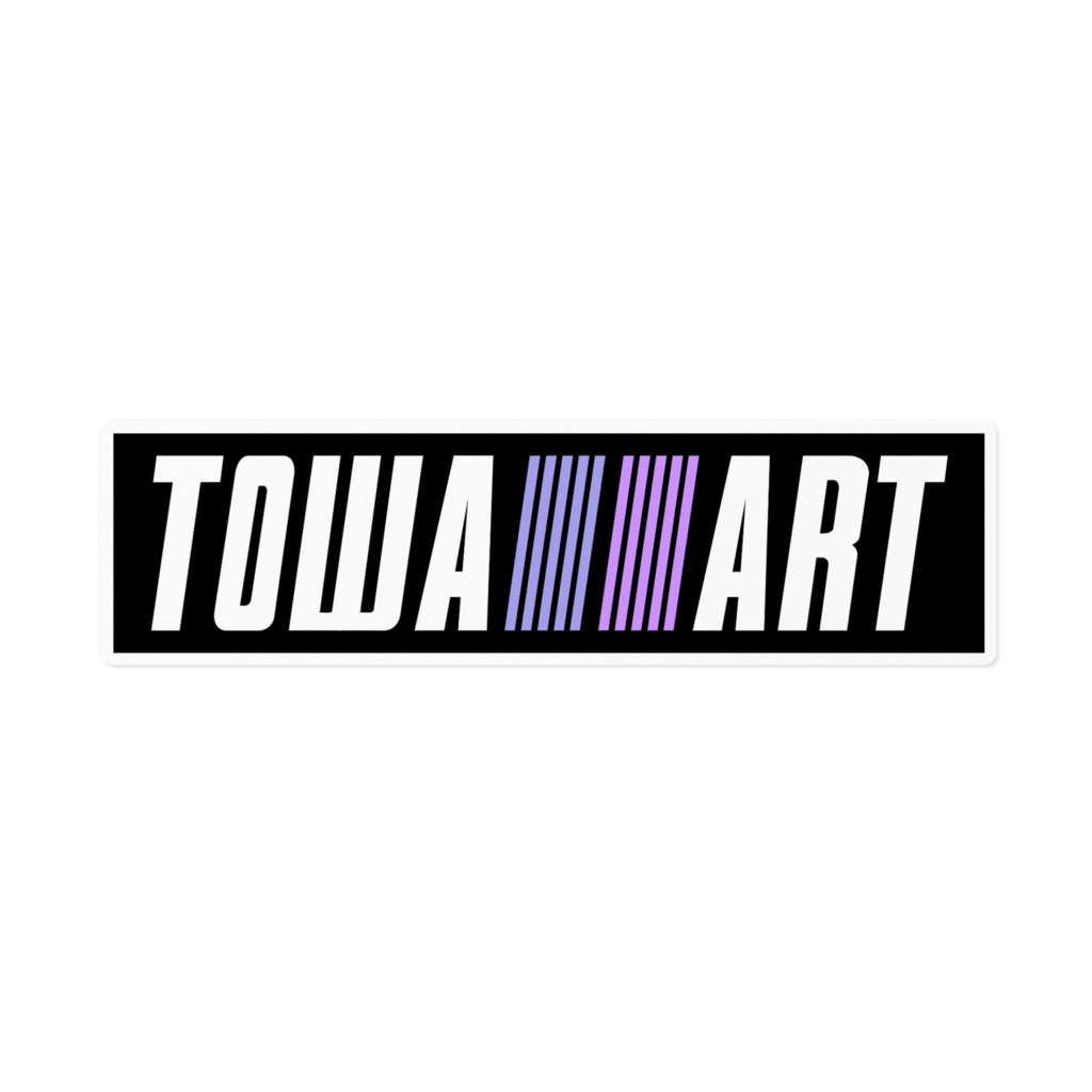 【非公式】常闇トワ TOWARTステッカー(白地)