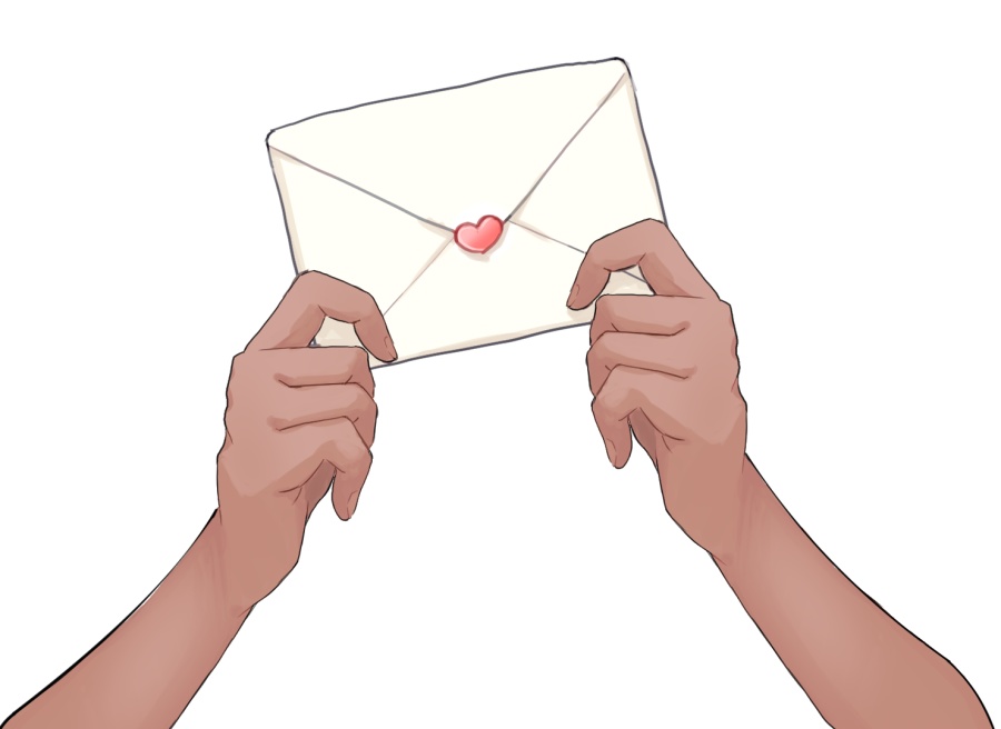 【Vtuber用手素材】手紙