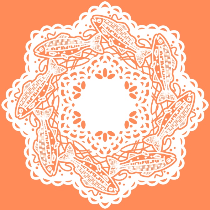 サーモンレース（透過PNG／商用利用OK）