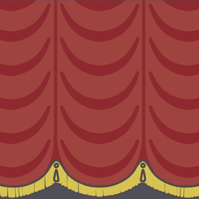 舞台の幕（透過PNG／商用利用OK）