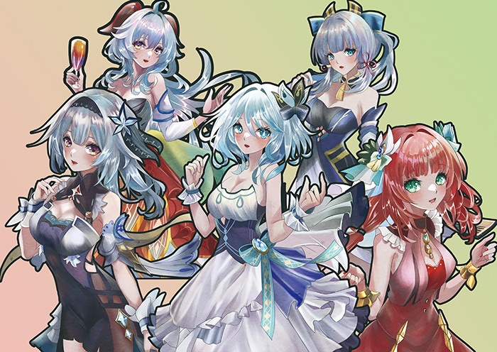 原神イメージドレスA4クリアファイル