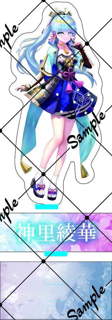 原神女子70mm×200mm アクリルスタンド