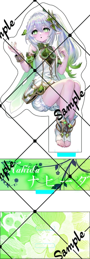 原神女子70mm×200mm アクリルスタンド