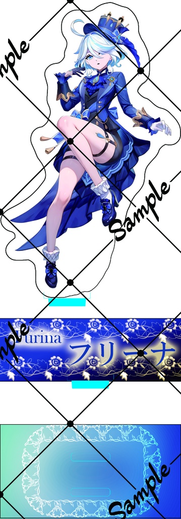 原神女子70mm×200mm アクリルスタンド