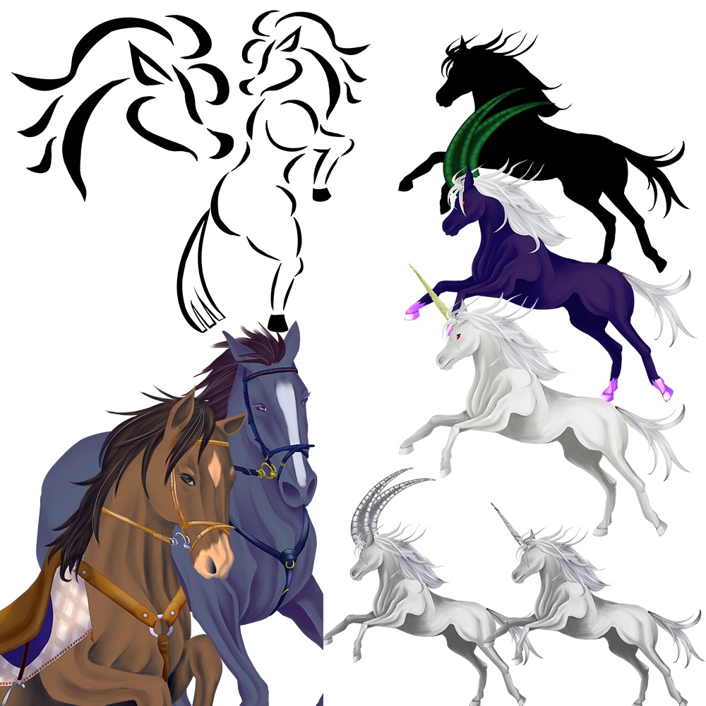 【クリエイターズ文化祭2025】午年用年賀素材セット