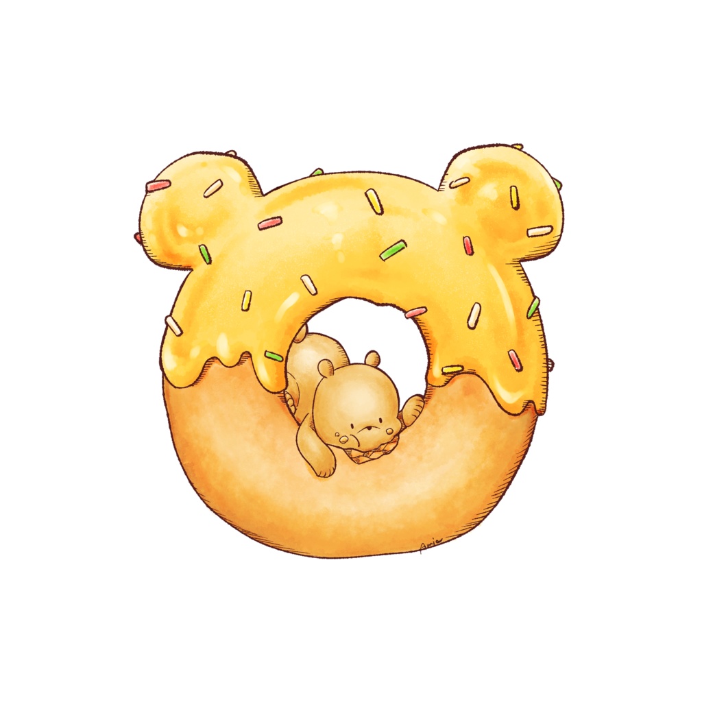 くまさんトート(ハニードーナツ)